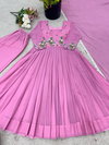 NSR 864 Heavy Faux Georgette With Embroidery Work Top With Bottom Dupatta Bulk Orders In India